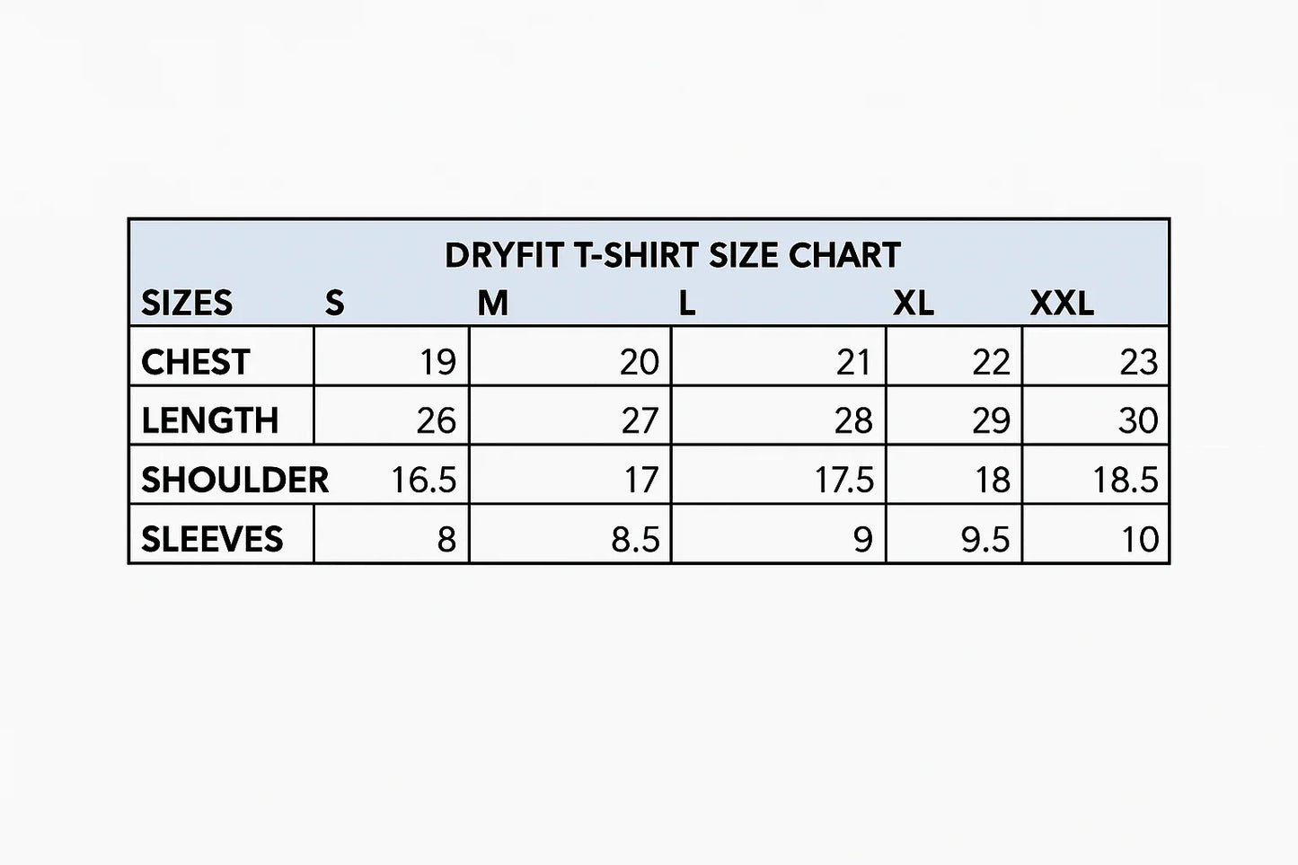 WHITE DRYFIT T,SHIRT